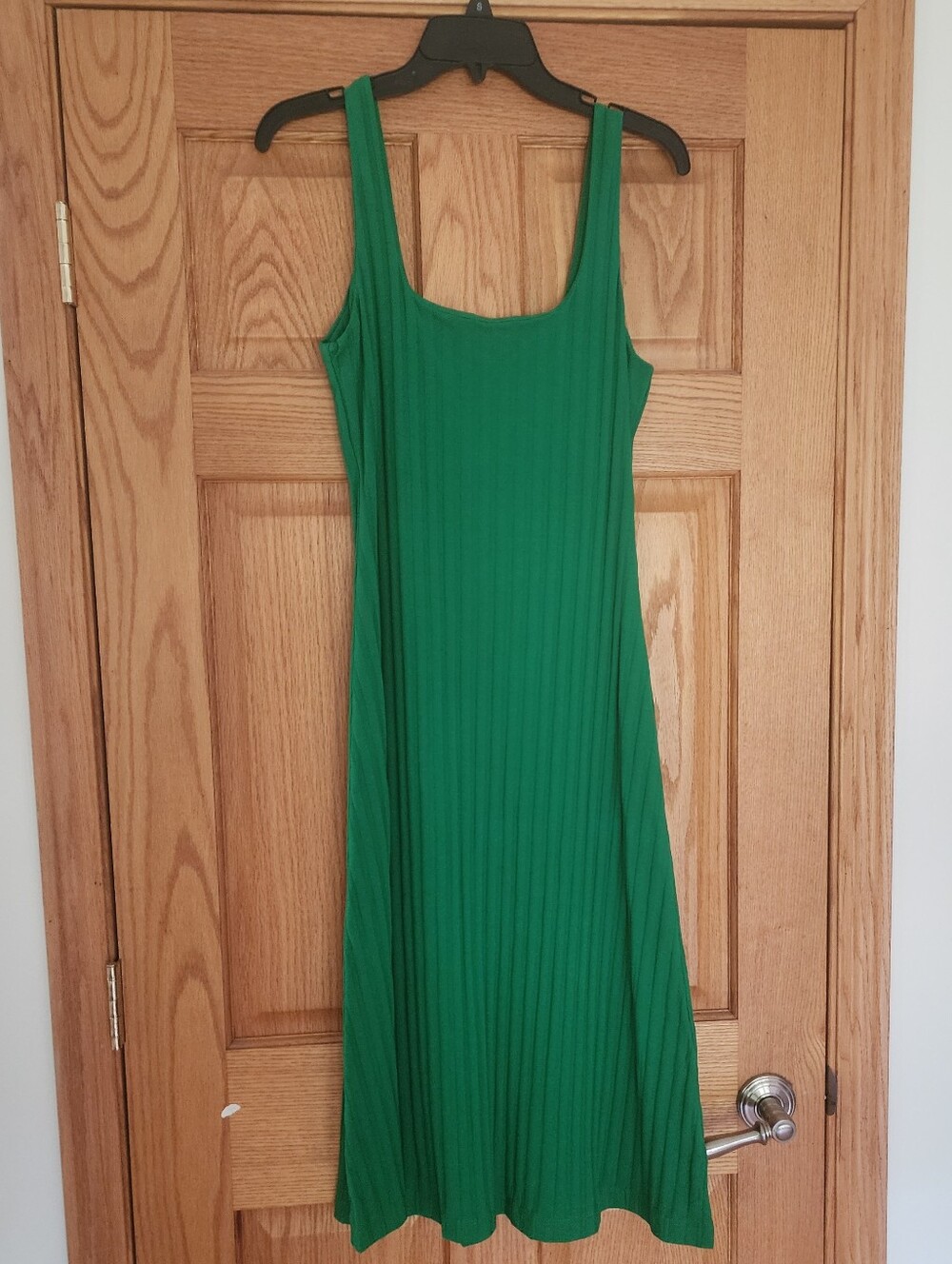 Zara Green Sleeveless Midii Dress, Sz Med